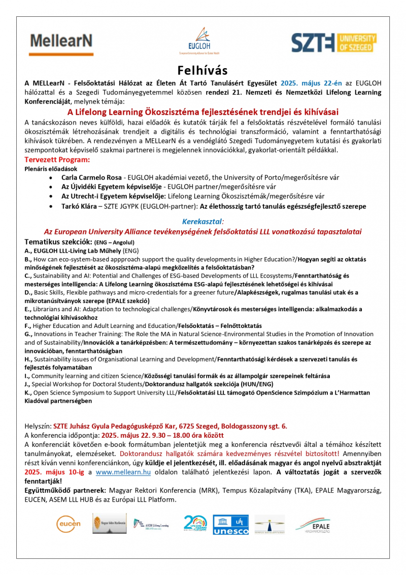 MELLearN_EUGLOH_SZTE_21.Felsooktatasi_LLL_Konferencia_Felhivas_2025_v03_1_1_page-0001
