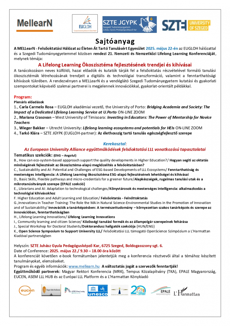 MELLearN_EUGLOH_SZTE_21.Felsooktatasi_LLL_Konferencia_Sajtoanyag_2025_05_22_page-0001